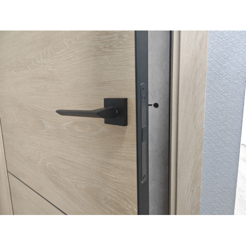 Дверь межкомнатная URBAN 2 Sand Vellum Black Mould ПГ
