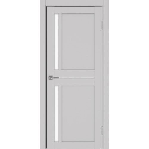Межкомнатная дверь Турин  523АПП.221 зеркало, стекло белое, черное. Молдинги: хром/золото/чёрный