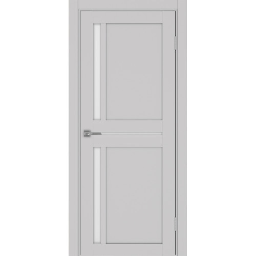 Межкомнатная дверь Турин  523АПП.221 стекло матовое, бронза, графит. Молдинги: хром/золото/чёрный