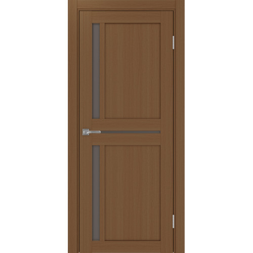 Межкомнатная дверь Турин  523АПП.221 стекло матовое, бронза, графит. Молдинги: хром/золото/чёрный