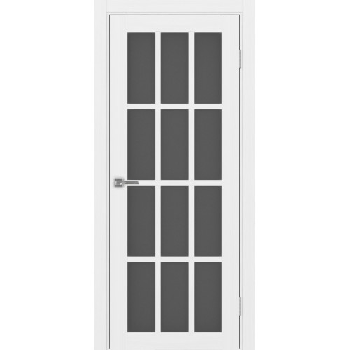 Межкомнатная дверь Турин 542 стекло графит, бронза, матовое